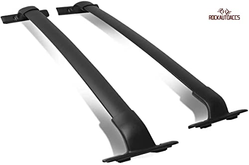 ROKIOTOEX Roof Rail Cross Bars Fits Nissa-n Murano 2015-2024 | Kayak Cargo Box Carrier Roof Rack Crossbars | Aluminum – Silver