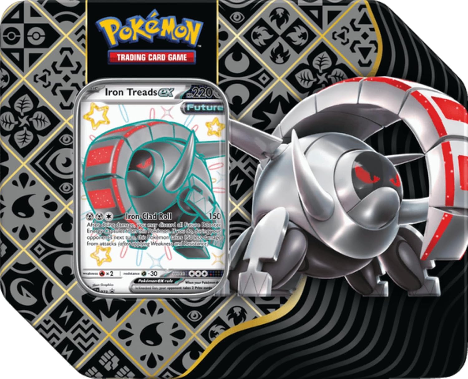 Pokemon TCG: SV4.5 Paldean Fates Tin - Iron Treads