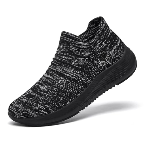 SHULOOK Womens Slip on Walking Shoes Comfort Lightweight Breathable Sock Shoe Non-Slip Mesh Casual Fashion Tennis Running Sneakers