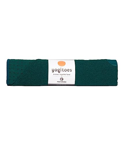 Yogitoes Yoga Mat Towel - Lightweight, Quick Drying Microfiber, Non Slip Skidless Technology, 71 Inch (180cm), Blue Print