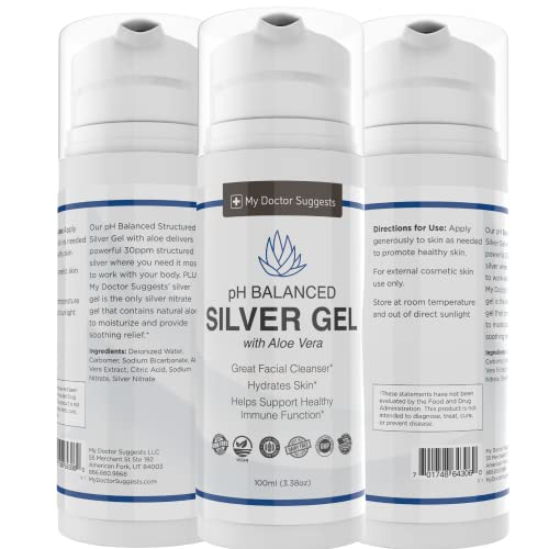 Silver Colloidal Gel with Aloe Vera, 3.38 oz (Pack of 2)