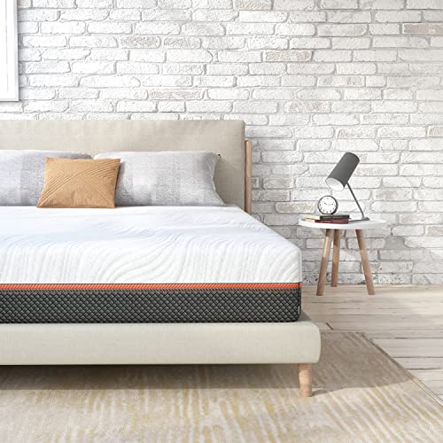 Sweetnight Twin Mattress, 10 Inch Twin Memory Foam Hybrid Mattress for Cool Sleep, Medium Firm Bed Mattress for Pressure Relief, Mattress in a Box, White