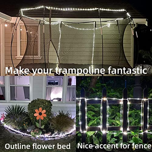 YEGUO Purple Solar Outdoor Lights Outdoor Waterproof LED, 72ft 200 LED Rope Lights Outdoor, PVC Tube Solar String Lights