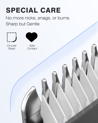 MANSPOT Electric Groin Hair Trimmer, Ball Trimmer/Shaver, Replaceable Ceramic Blade Heads, Waterproof Wet/Dry Trimmer for Men, 90 Minutes Shaving After Fully Charged