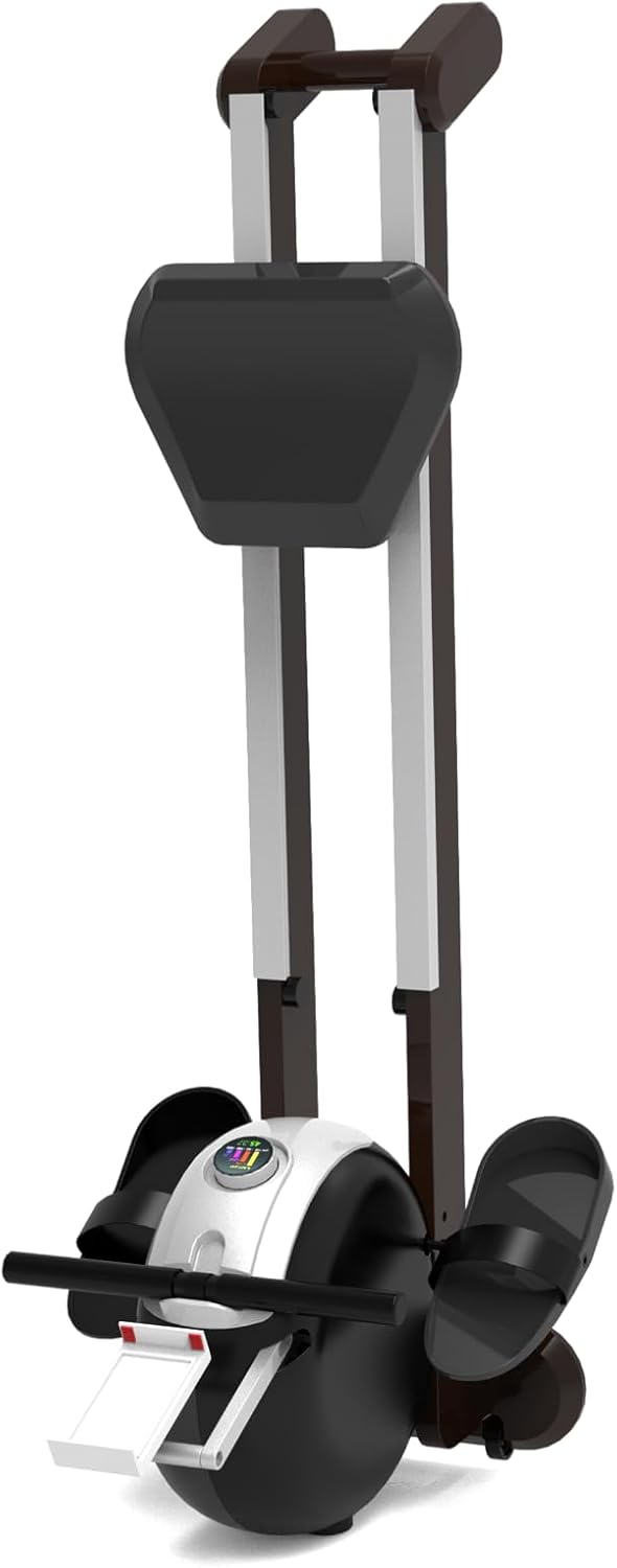 Rowing Machine, Magnetic Rower Machine, Foldable Rower for Home Use with LCD Display, Holder and Comfortable Seat Cushion, Max 350lb Weight Capacity