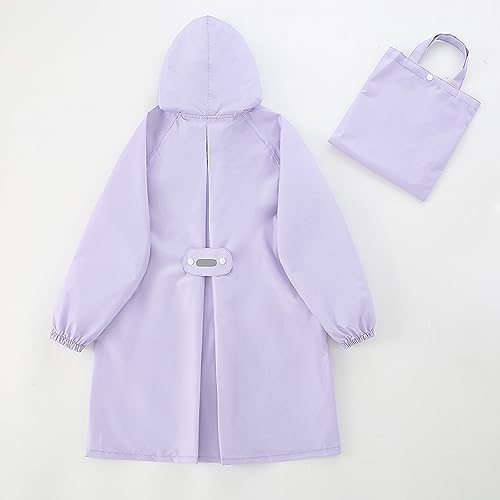 Fewlby Toddler Raincoat Boys GirlsRain Poncho Lightweight Waterpoof Rain Jacket Children Rainwear S-2XL Size