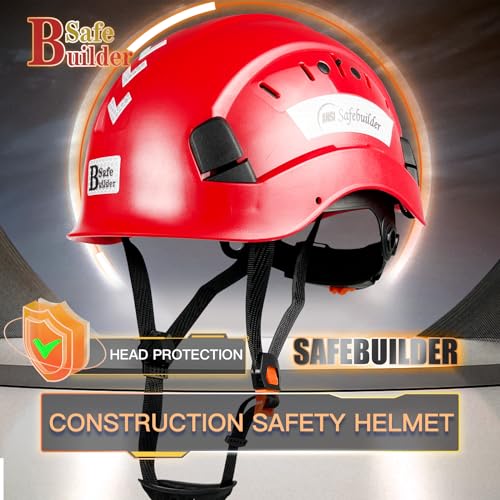 CR06 Construction Safety Helmet ABS Hard Hat Adjustable Ventilation System Hardhats Industrial Work Head Protection for Men Certified ANSI/ISEA Z89.1