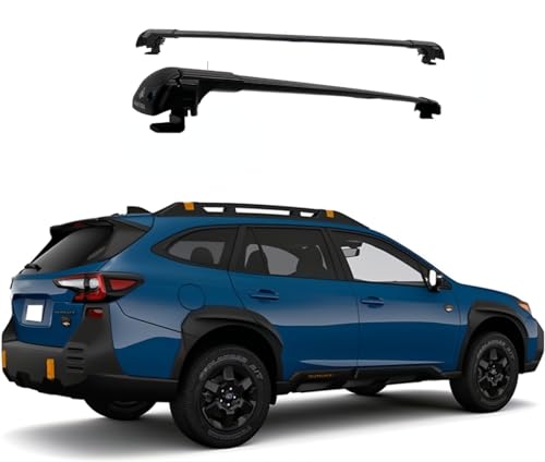 ROKIOTOEX Cobra Roof Rack Crossbars Fit for 2022-2024 Subar-u Outback Wilderness Raised Side Rails, Cross Bars for Rooftop Cargo Box Luggage, Ski Board, Bike Carrier – Black CJ4035