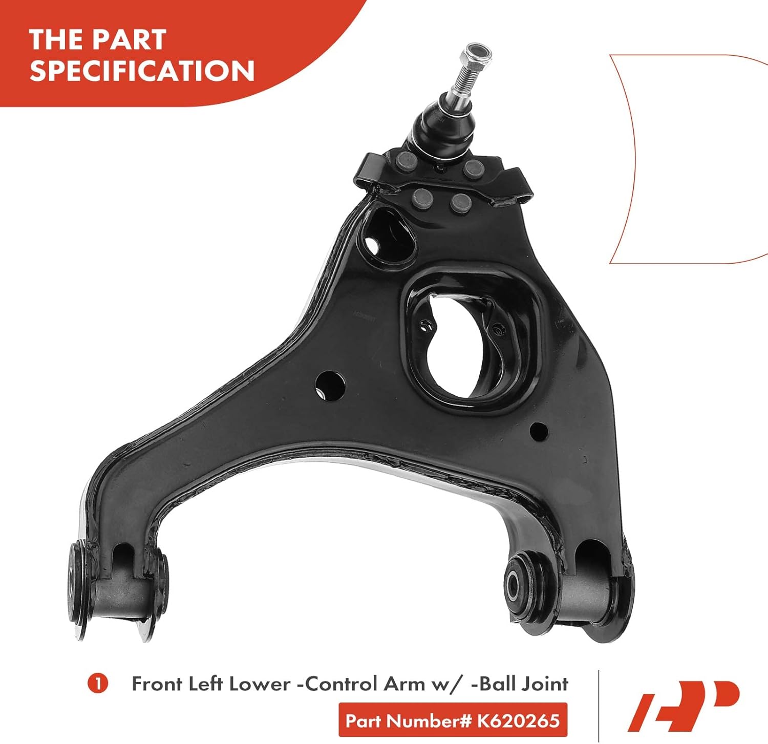 A-Premium 8Pcs Front Suspension Kit, Lower Control Arm Upper Ball Joint Outer Tie Rod End Sway Bar Link, Compatible with Chevy Silverado 1500 (Classic) & GMC Sierra 1500 (Classic), RWD Only