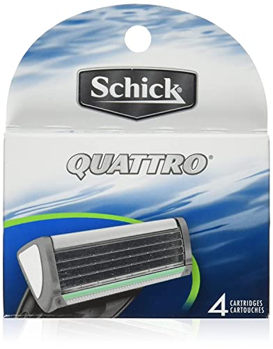 Schick Quattro Titanium Razor Blade Refills for Men Value Pack, 6 Count