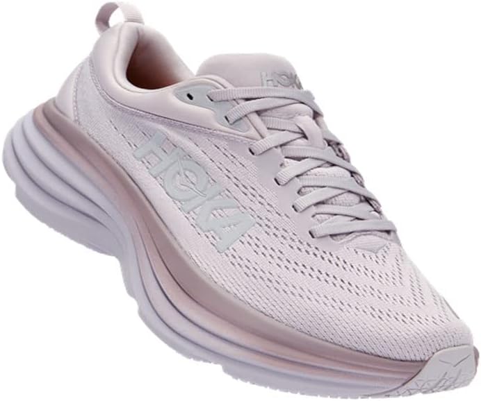 HOKA ONE ONE Bondi 8 Womens Shoes Size 6, Color: Lilac Marble/Elderberry