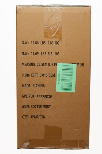 Amazon Basics Steel Jack Auto Stands, 3 Ton Capacity, 1 Pair, Black and Red