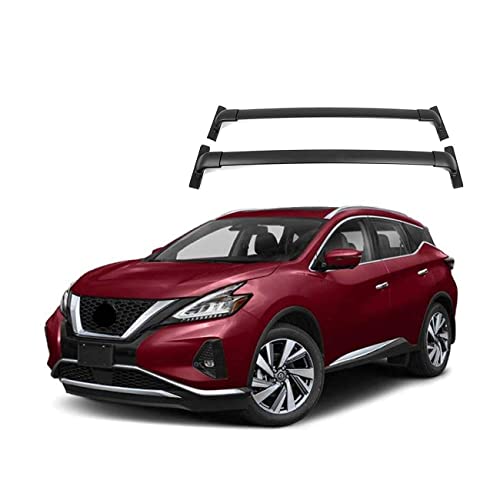 ROKIOTOEX Roof Rail Cross Bars Fits Nissa-n Murano 2015-2024 | Kayak Cargo Box Carrier Roof Rack Crossbars | Aluminum – Silver