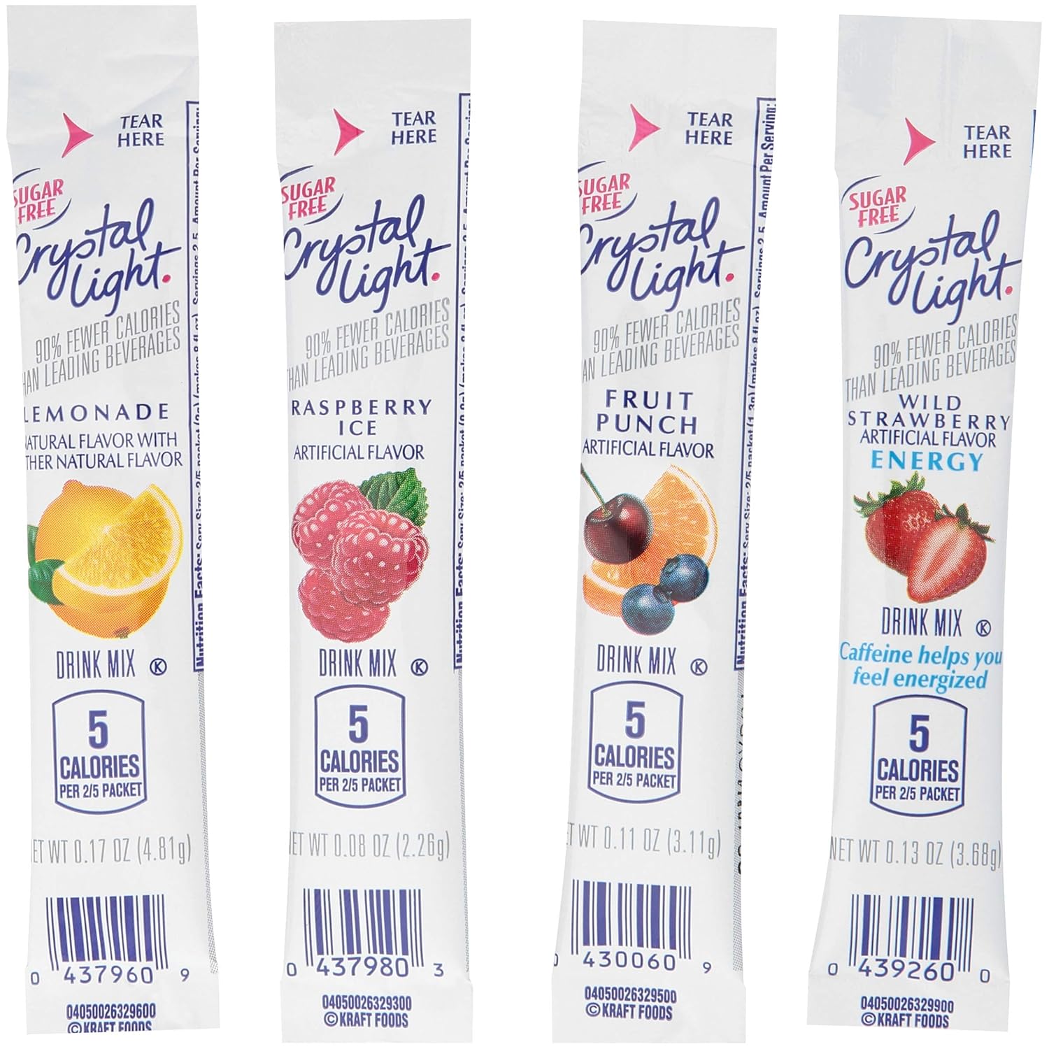 Crystal Light Variety Pack Drink Mix (120 Packets, 4 Boxes of 30)