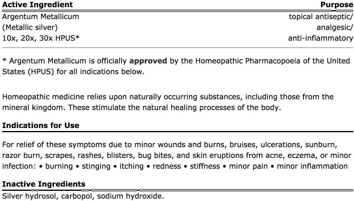 Sovereign Silver First Aid Gel - Homeopathic Medicine, 2oz (59mL) - Be Prepared for Life's Little Mishaps (Pack of 2)