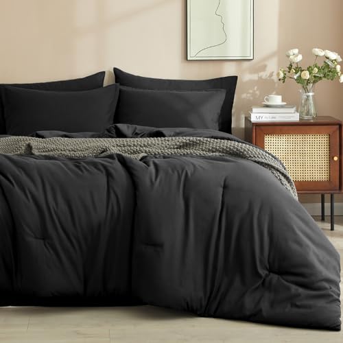 PHF 5 Pieces Twin Comforter Set, Bed in A Bag Comforter & 18