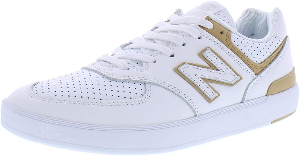 New Balance CT574 Mens Shoes Size 11, Color: Pure White/Brown/White