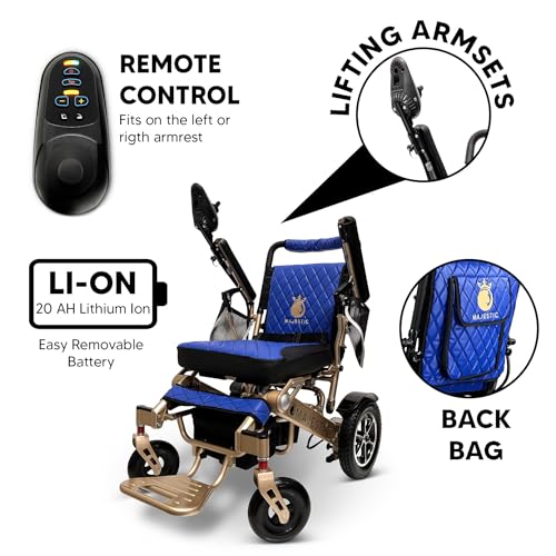Majestic IQ-7000 Auto Folding Electric Wheelchairs for Adults,Lightweight Wheelchair,Ultra Light Wheelchair for Seniors,Foldable Wheelchair,Lightweight Wheel Chair, Silla De Ruedas Para Adultos