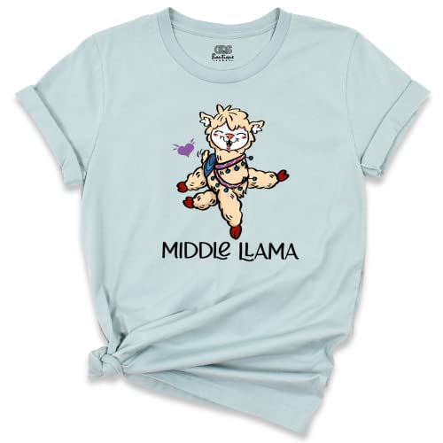 Baby Announcement Shirts, Mama Aunt Mimi Llama Outfits, Llama Auntie Mini Shirt, Little Mini Baby Onesie, Aunt Gift, Custom Baby Outfit, Mama Grandma Aunt Announcement, Family Shirts (Unisex)