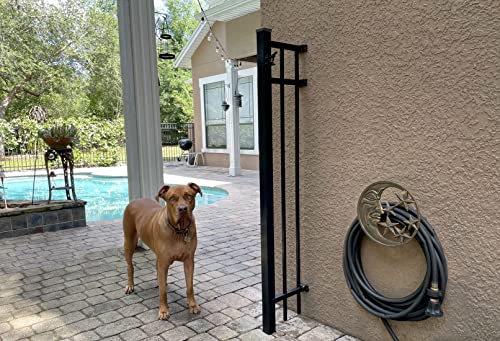 Zeckos Verdigris Bronze Finish Cast Iron Sea Turtle Decorative Wall Mounted Hanging Garden Hose Hanger Holder - 12 Inches in Diameter - Ocean-Inspired Décor