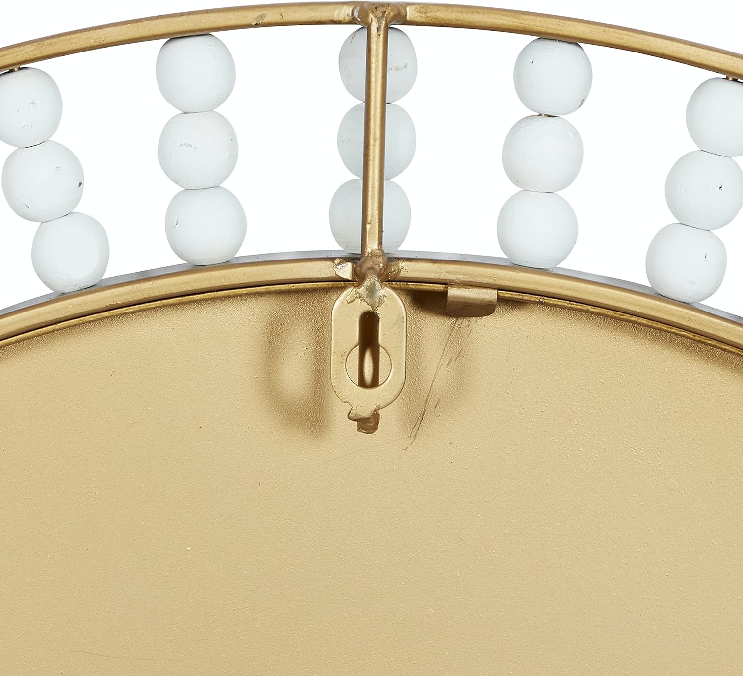 Deco 79 Metal Wall Clock with Gold Frame and Radial Beading, 24