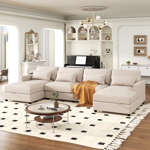 Modern Linen Pull-Out Sofa Bed with Adjustable Headrest and Wireless Charging, 96