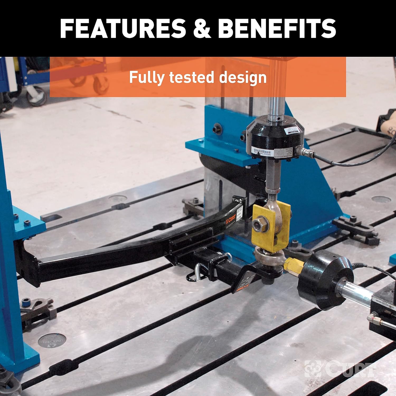 CURT 13491 - Class 3 Square Trailer Hitch with 2