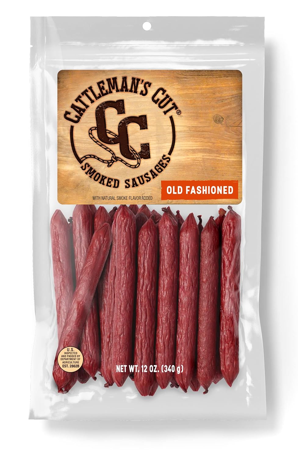 Cattleman's Cut Old Fashioned Smoked Sausages, 12 Ounce