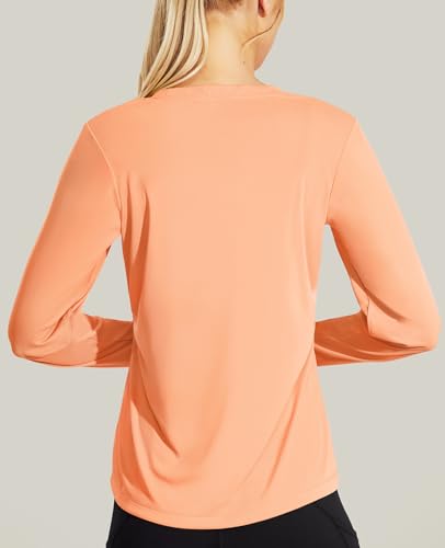 Women's Long Sleeve T-Shirts UPF 50+ Sun Protection Shirts Dry Fit Athletic Top Moisture Wicking Running Hiking Yoga