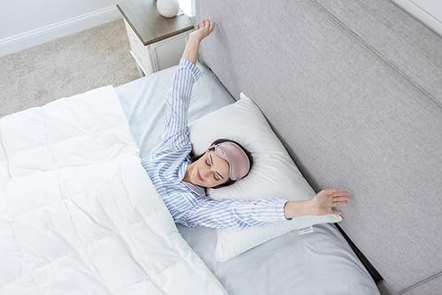 2 Pack King Luxury White Goose Down Pillow - 75% White Goose Feather & 25% White Goose Down 550 Fill Power