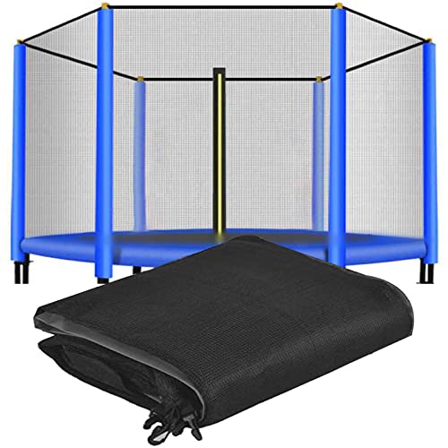 Trampoline spares Replacement Trampoline Safety Net 6ft 8ft 10ft 12ft Garden Trampoline Replacement Net Breathable, Weather-Resistant Safe Nylon Trampoline Protection Net,14 ft for 8 poles