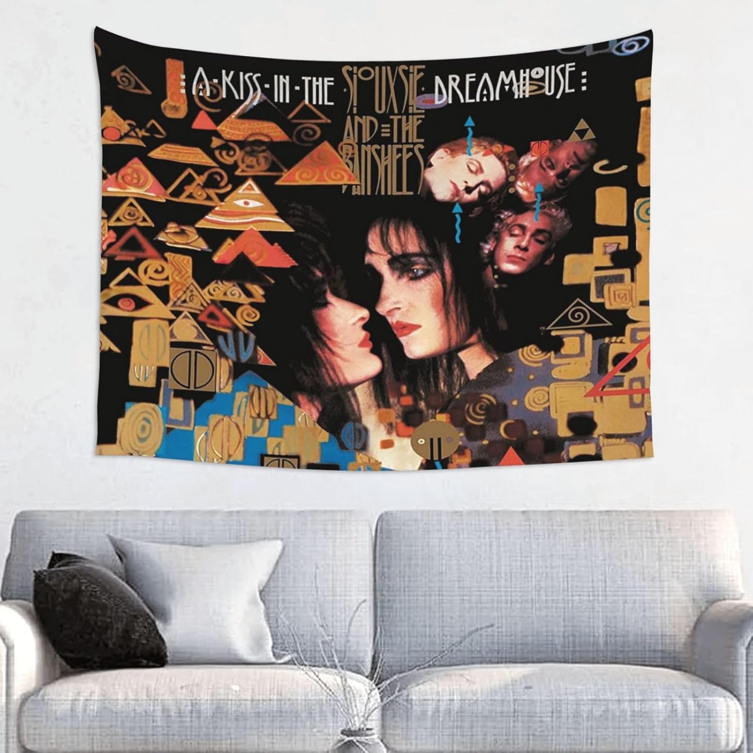 CASOWAT Siouxsie Rock and the Banshees Band Tapestry Wall Art Hanging Tapestries For Living Room Bedroom Home Decor 29 x 37 inch