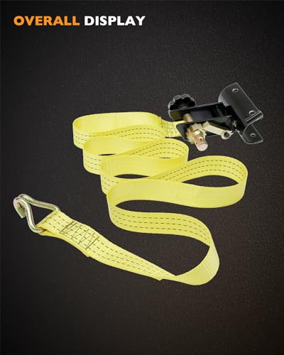 Ladder Rack Ratchet Straps, W/J-Hook (2PCS), 2