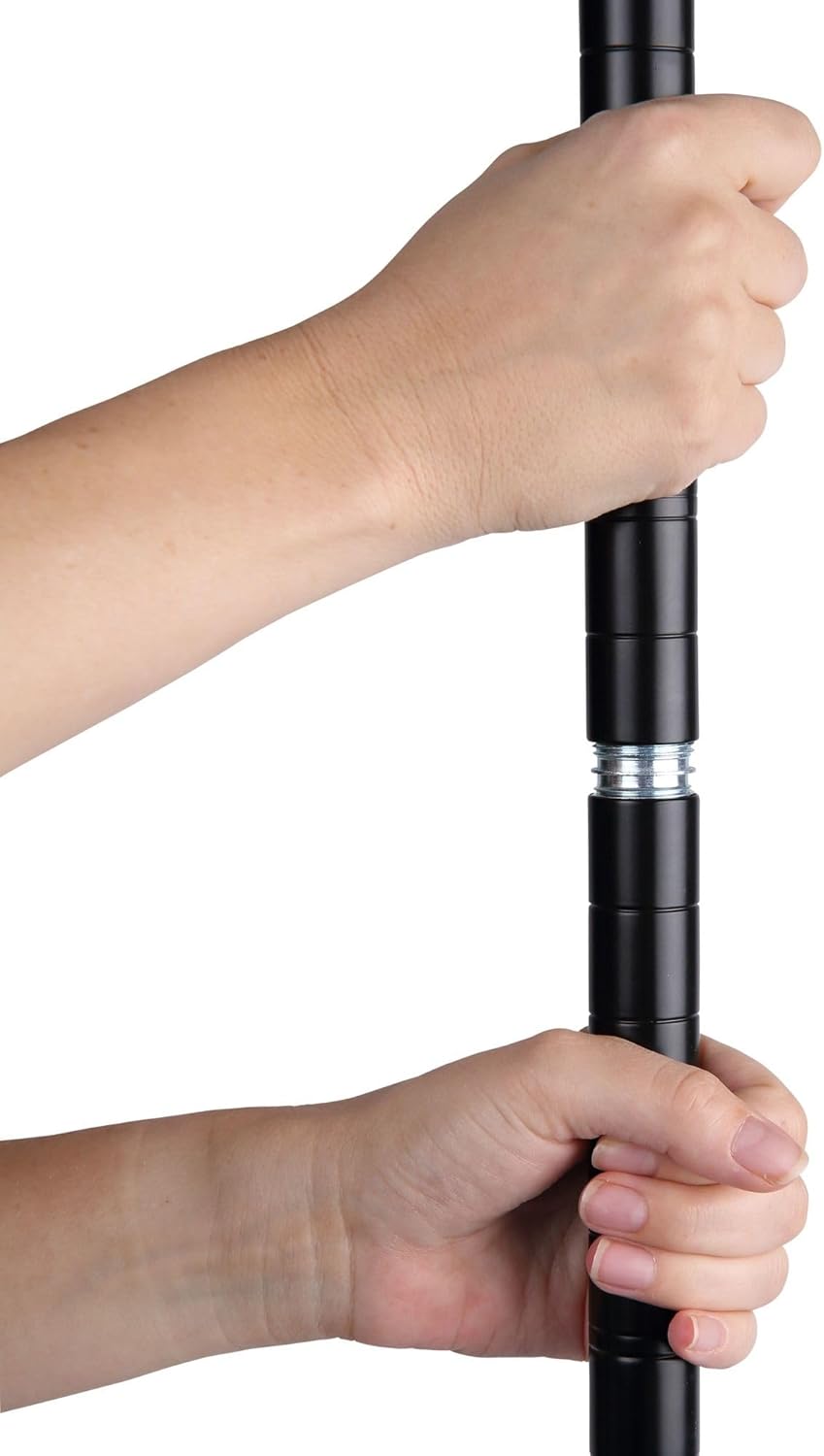 Alera ALESW664818BL NSF Certified 6-Shelf 48 in. x 18 in. x 72 in. Wire Shelving Kit - Black