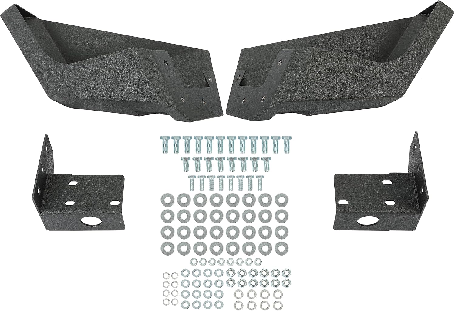 KUAFU Off-Road Steel Front Bumper Compatible with 1997-2004 Dodge Dakota 1998-2003 Dodge Durango w/Bull Bar (2 Packages Shipment)