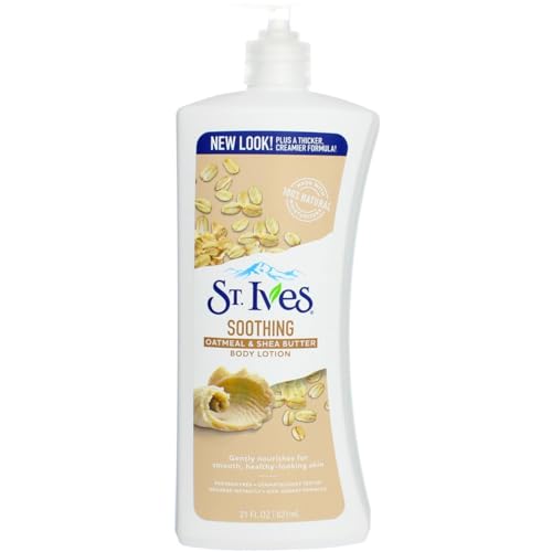 St Ives Body Lotion 21 Ounce Naturally Soothing (621ml) (3 Pack)