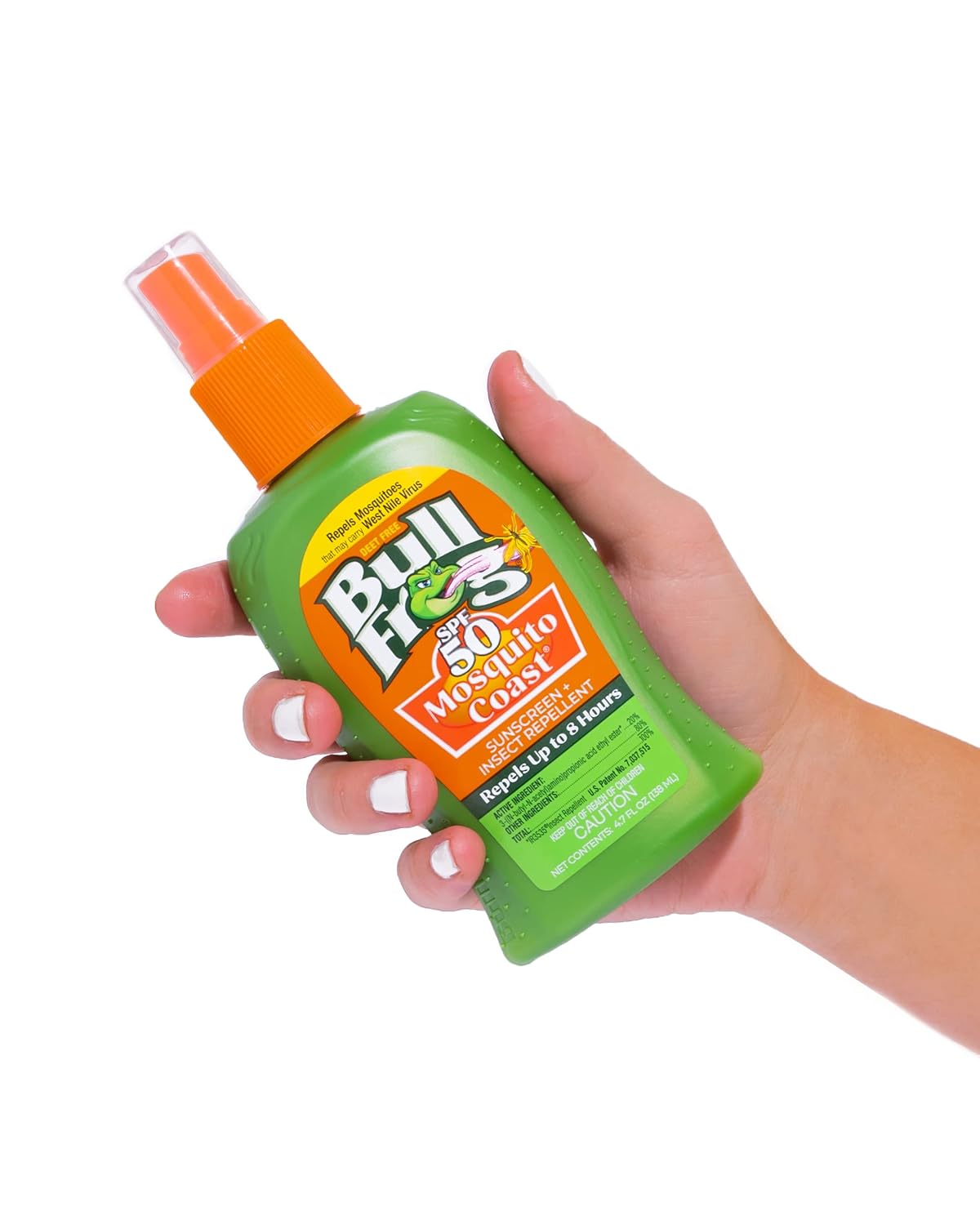 Bullfrog Mosquito Coast Bug Spray Insect Repellent + Sunscreen SPF 50, Pump Spray, 4.7 Fl oz 2 Pack
