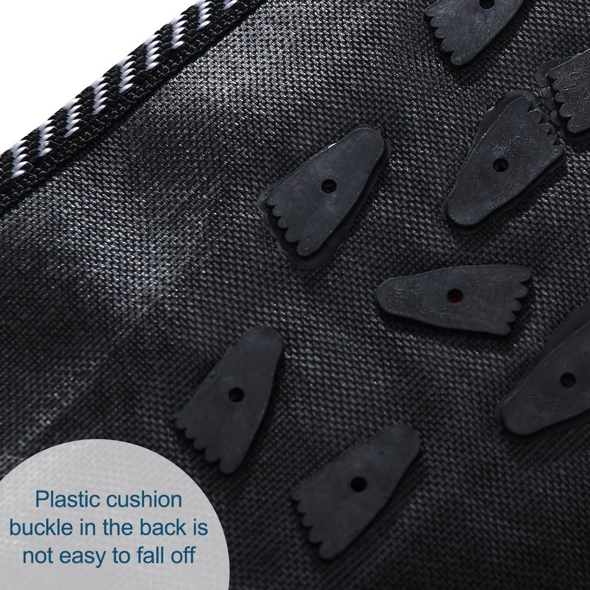 Reflexology Massage Mat Foot Stone Foot Leg Pain Walk Massager Mat Mat Pad Massager (Black)