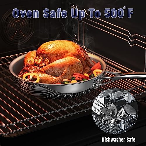 Cooks Standard Multi-Ply Clad Saucepan, 3-Quart, Silver