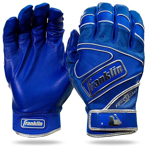 Franklin Sports MLB Baseball Batting Gloves - Powerstrap Adult + Youth Batting Gloves - Men's + Women's Baseball + Softball Batting Gloves - Boys + Girls Batting Gloves