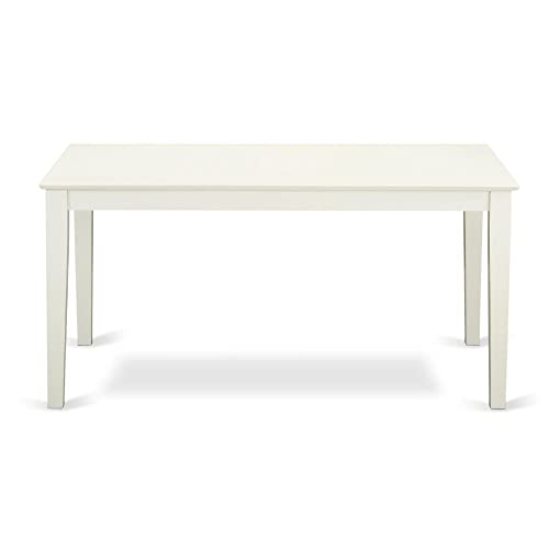 East West Furniture CAIP5-MAH-C Capri 5 Piece Kitchen Set Includes a Rectangle Table and 4 Linen Fabric Dining Room Chairs, 36x60 Inch