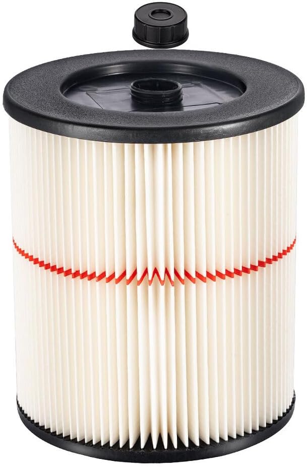 17816 Filter Replacement Cartridge for Craftsman Shop Vac Wet Dry Air Filter Fit 5 Gallon & Larger Vacuum Cleaner (8.5
