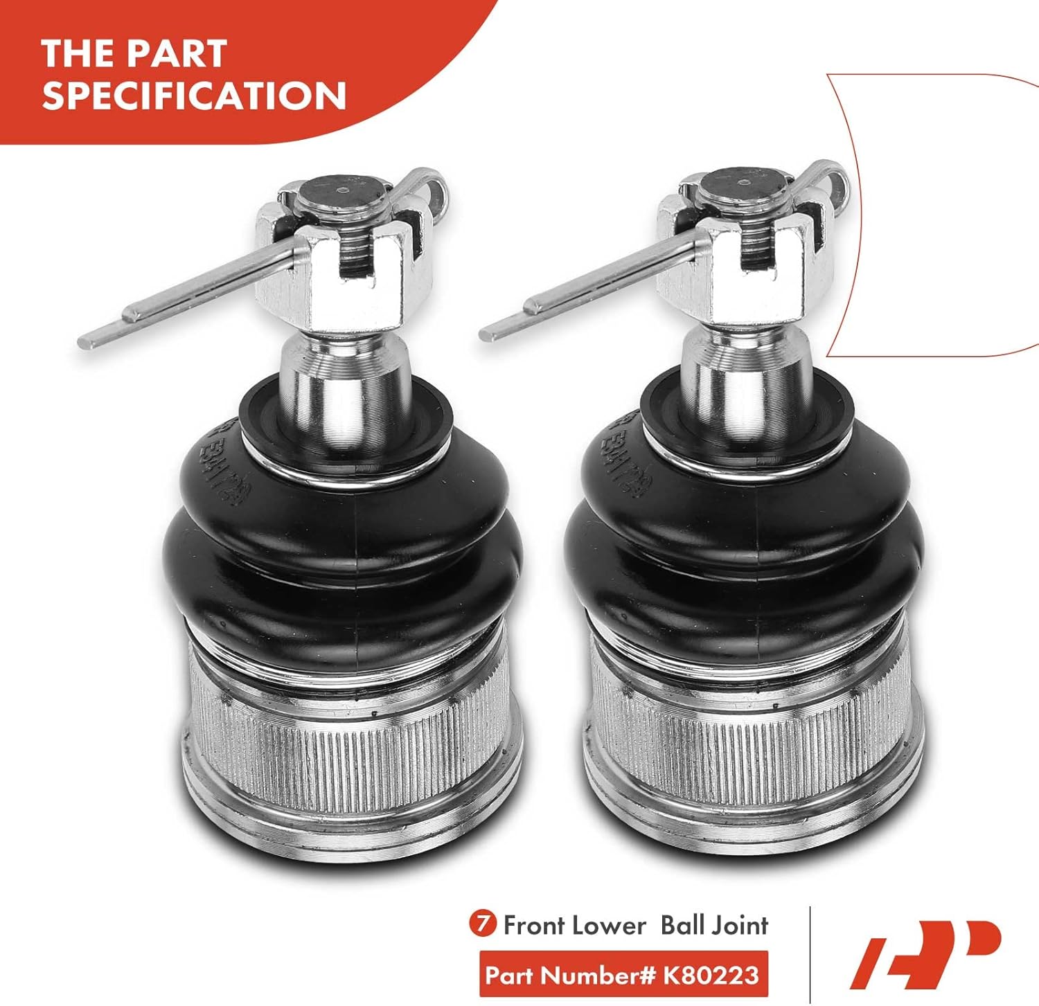 A-Premium 10Pcs Front Suspension Kit, Lower Control Arm Lower Ball Joint Inner Outer Tie Rod End Sway Bar Links, Compatible with Honda CR-V 2002 2003 2004