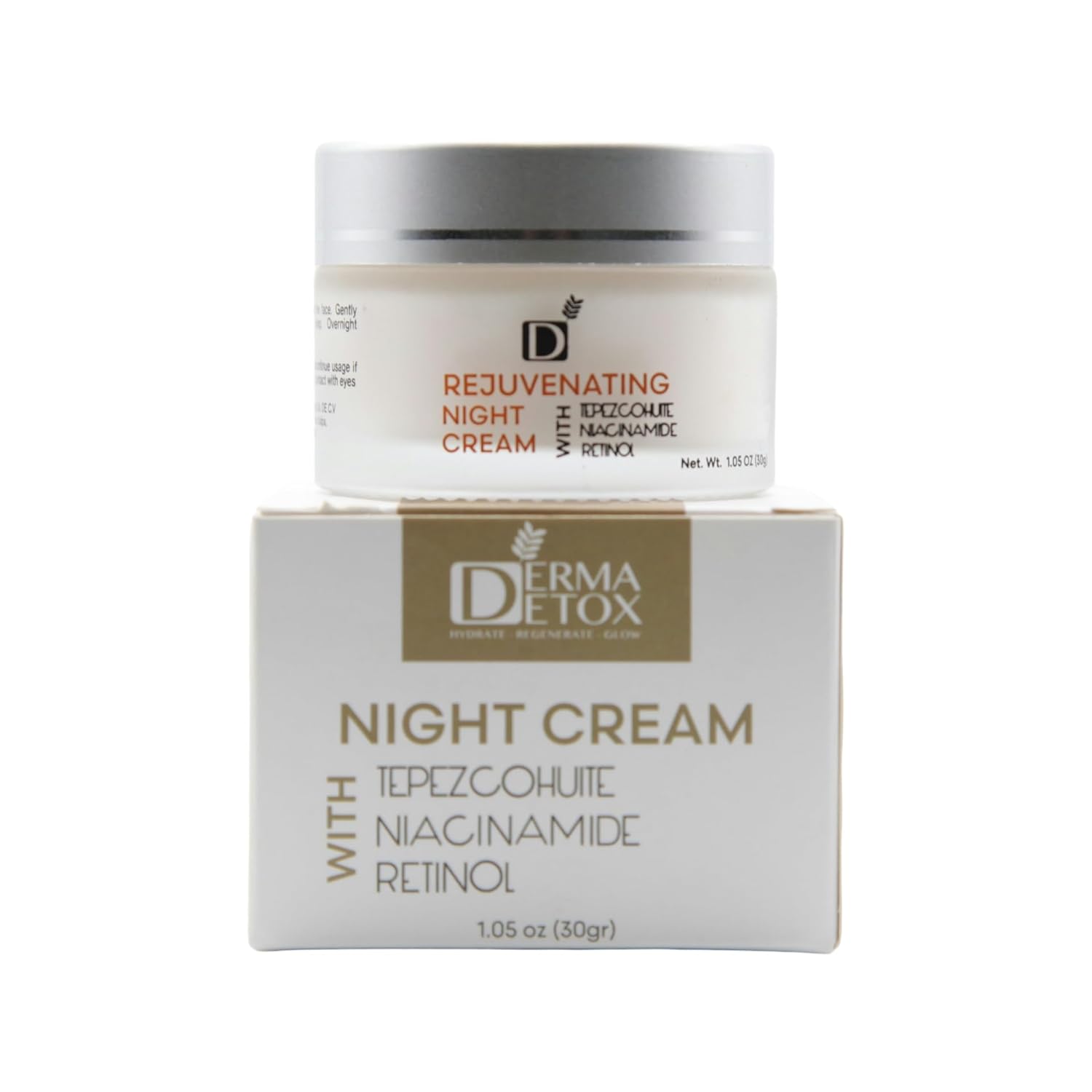Rejuvenating Facial Night Cream with Retinol, Tepezcohuite, & Niacinamide