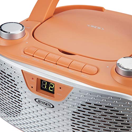 Jensen CD485BK Boombox CD AM/FM Stereo Radio (Black)