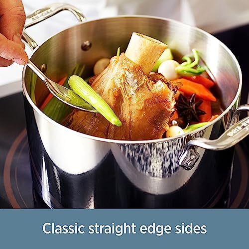 All-Clad D3 3-Ply Stainless Steel Fry Pan Set 2 Piece, 10, 12 Inch, Induction Oven Broiler Safe 600F, Kitchen Cooking Set, Skillets, Durable Frying Pans, Professional Pots and Pans Set Cookware Silver