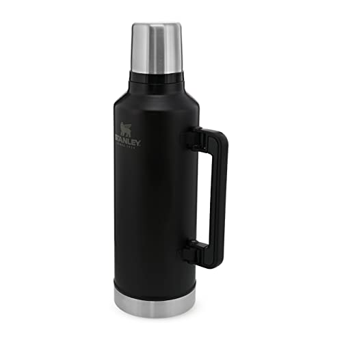 Stanley Classic Legendary Thermos Flask 2.3L - Keeps Hot or Cold For 45 Hours - BPA-Free Thermal Flask - Stainless Steel Leakproof Coffee Flask - Flask For Hot Drink - Dishwasher Safe - Matte Black