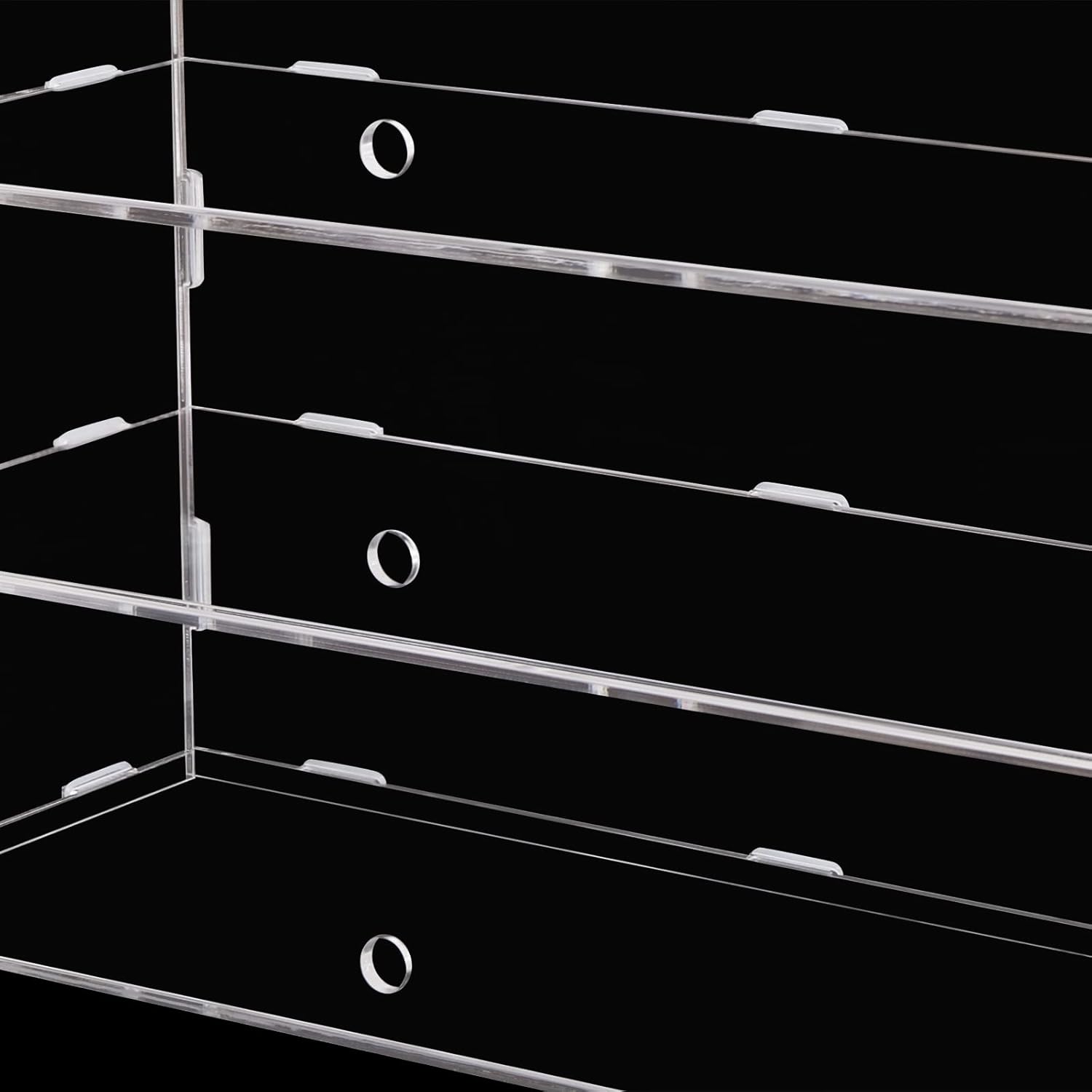 3 Tray Acrylic Display Case, Acrylic Display Case Bakery Pastry Display Case Retail Display Counter Cases Acrylic Display Shelf Donut Cookie Display Cabinet Clear Display Case,18.7 x 14.8 x 8.5inch