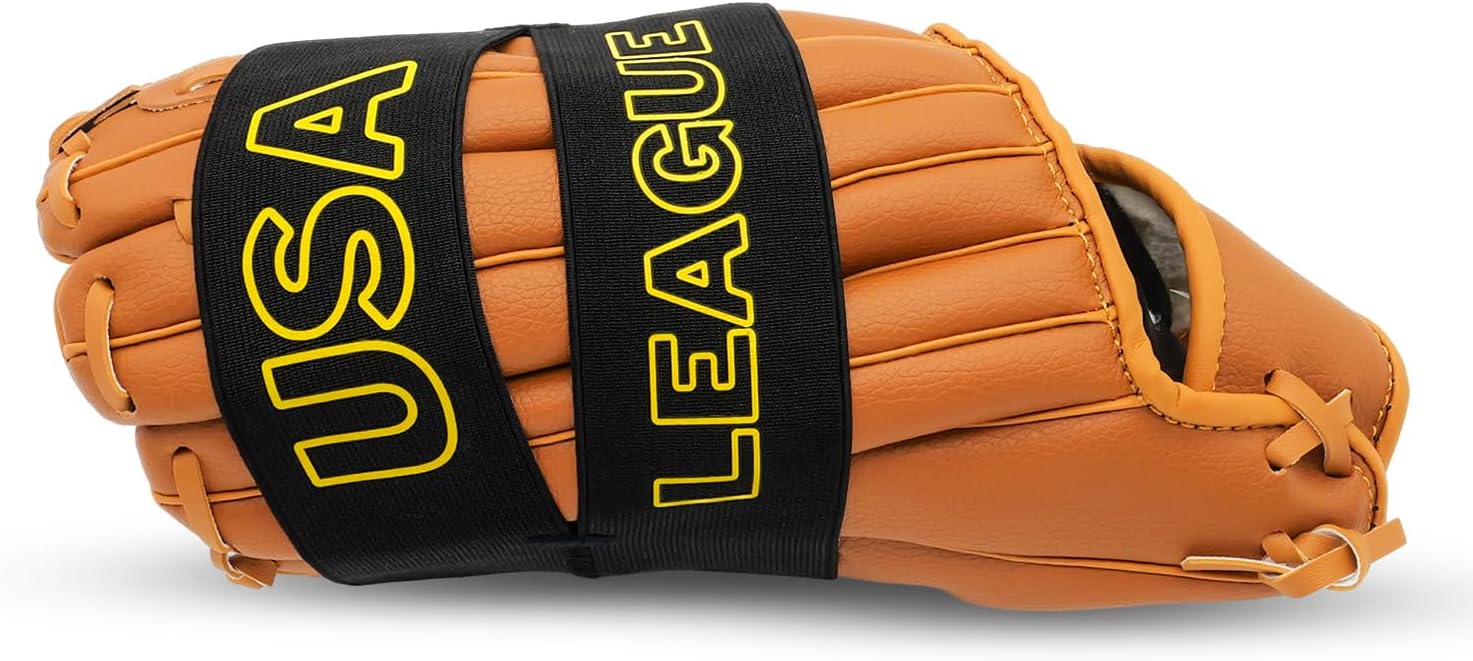 Baseball Glove Wrap Band, Baseball & Softball and Mitt Glove Strap Helps Speed Up Break-in Process, Flexible Former and Pocket Shaper | Baseball Glove Accessories for Most Gloves, Easy to Use