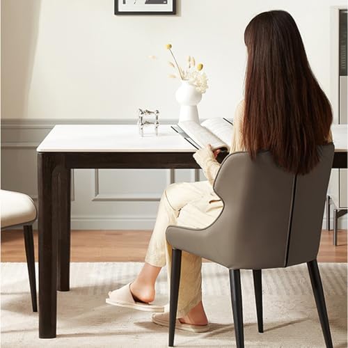 Modern Fashion Dining Chairs Set of 4,Sturdy Metal Legs and Soft Fabric Seat Cushions,Ergonomic Backrest Dining Chairs Set of 4,Kitchen Dining Room Chairs(1/2/4Pcs)